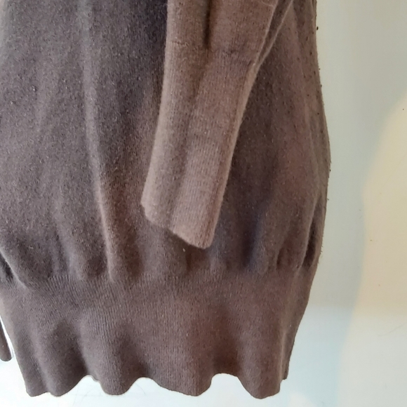 TALULA BABATON | Women's V-Neck Sweater Brown Size Medium - Picture 5 of 7